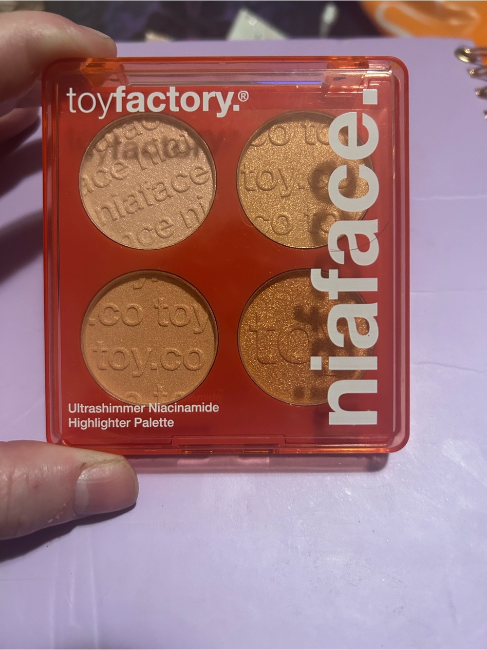 toyfactory Niacafe Ultrashimmer Highlighter Palette — Golden Peach